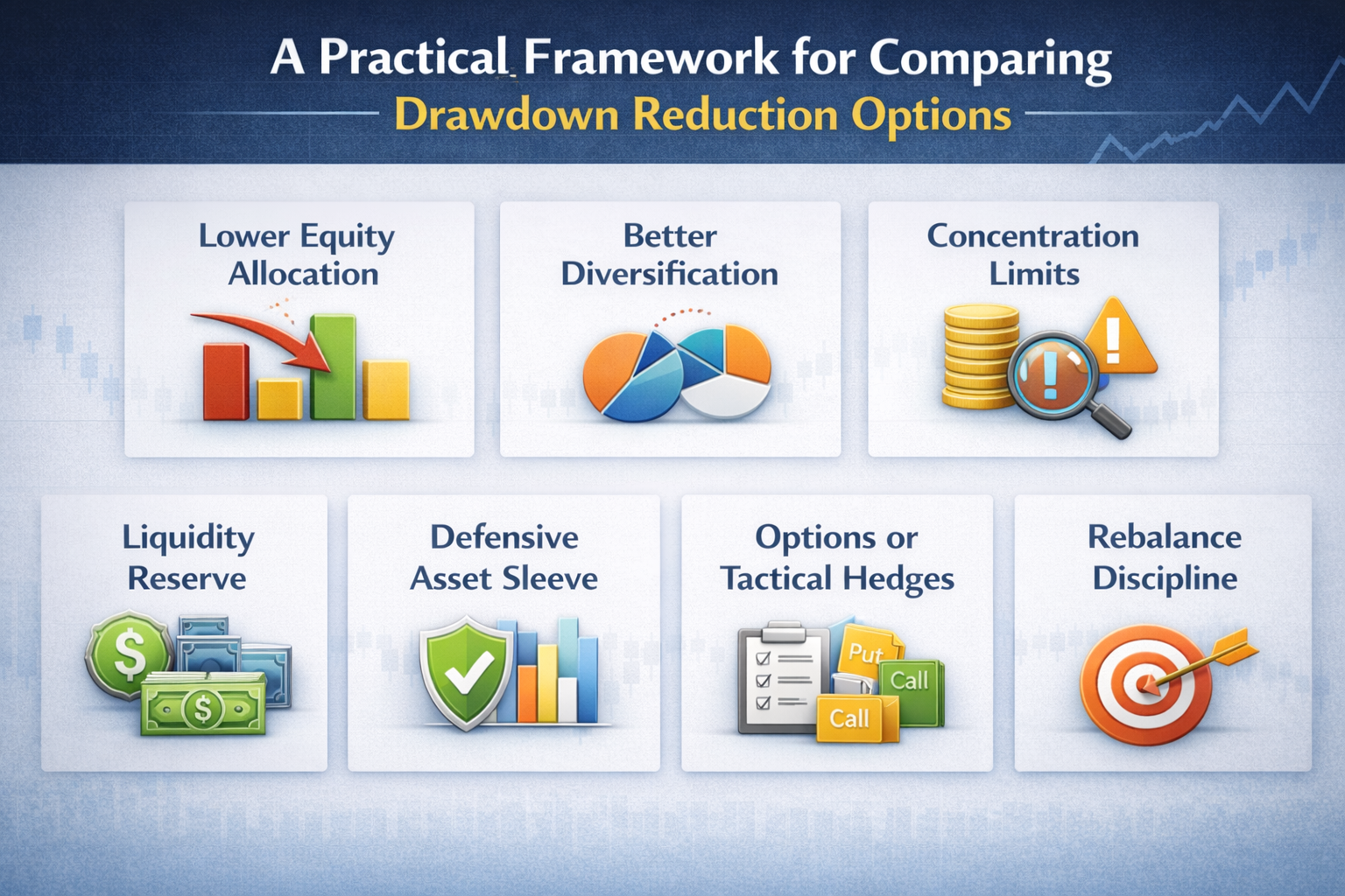 A Practical Framework for Comparing Drawdown Reduction Options