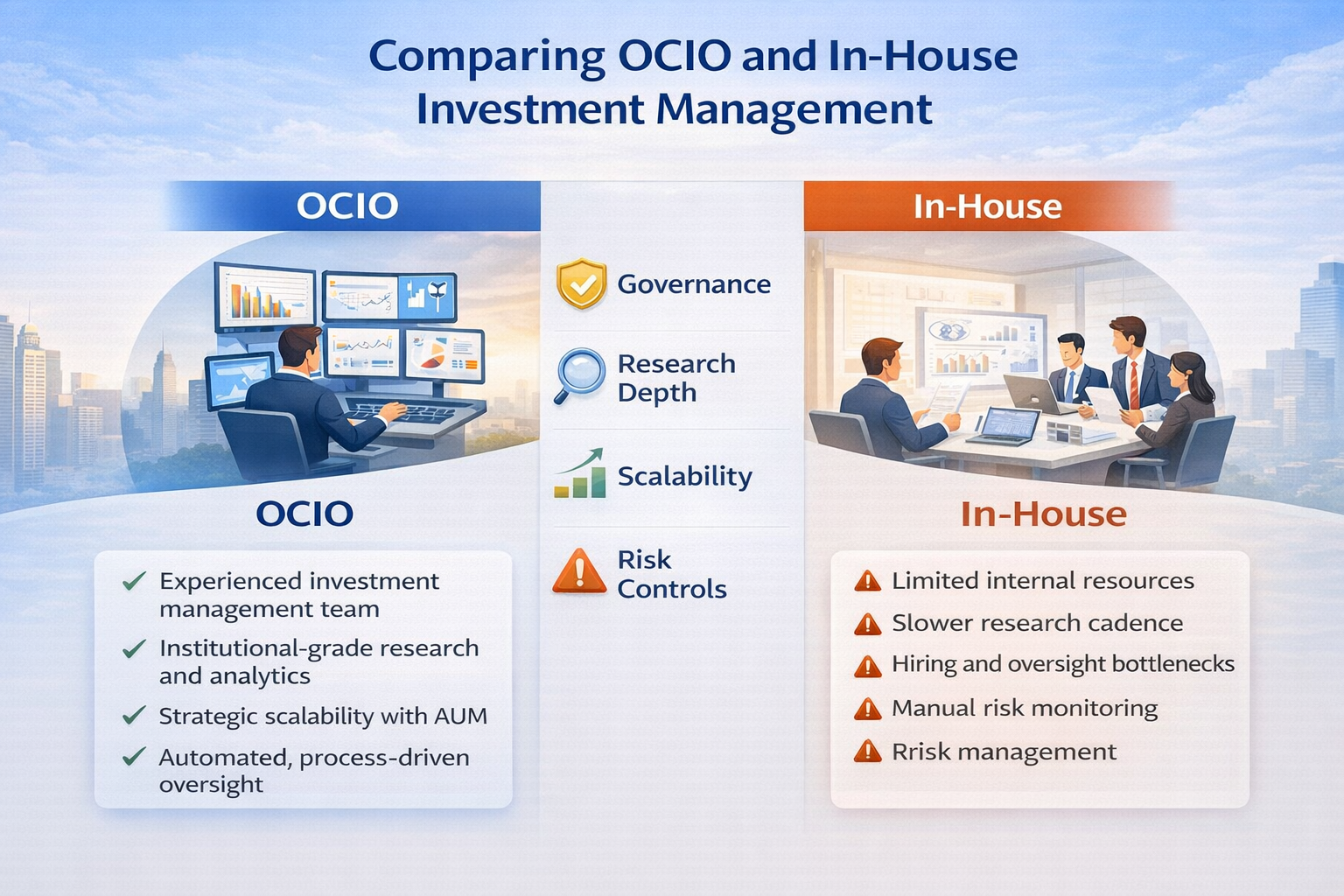 Comparing OCIO and In-House Investment Management