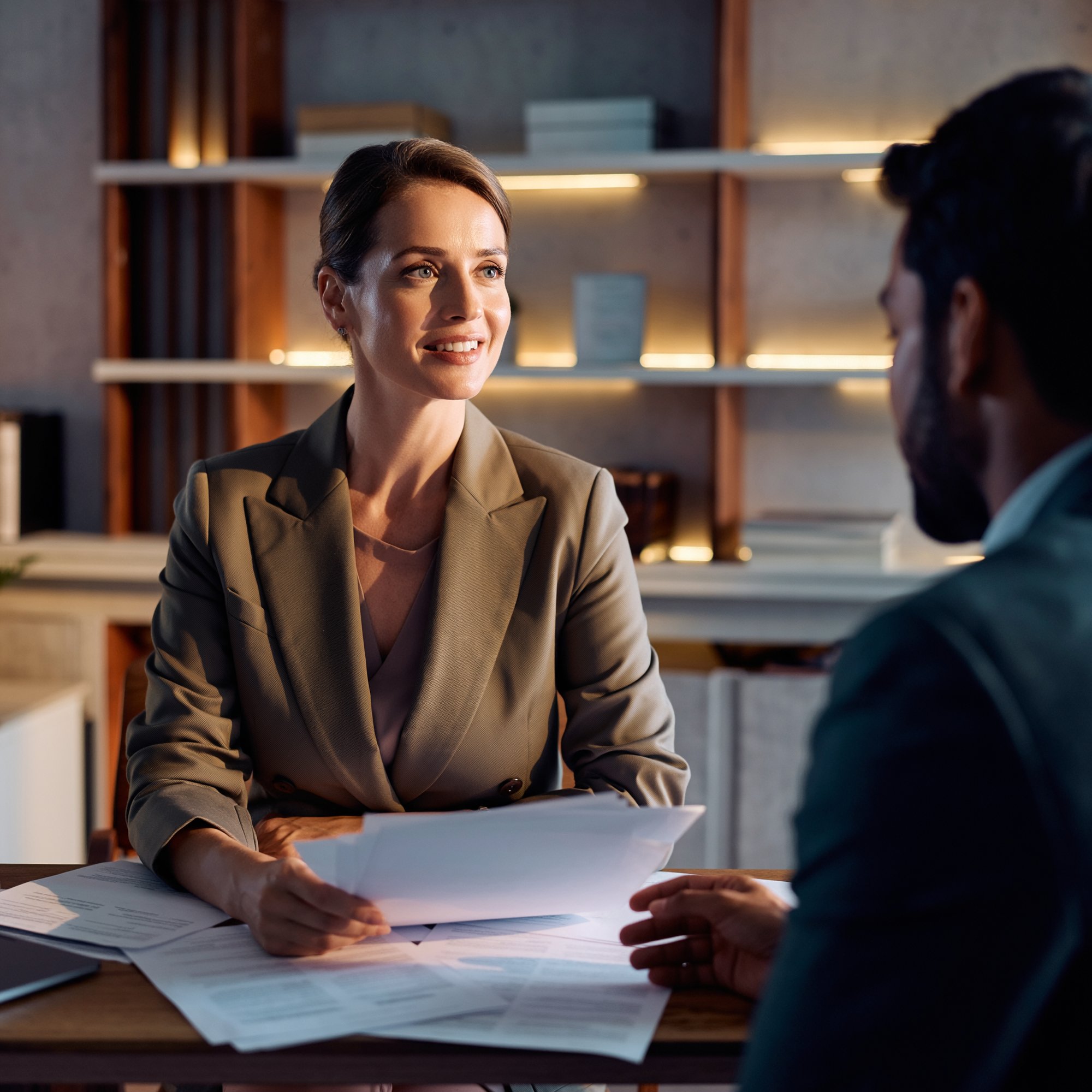 Firefly_“High-end corporate photography of a family office advisor consulting with a high-net 849972